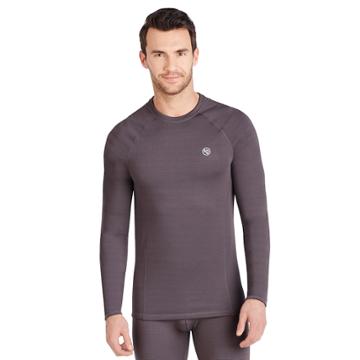 Big & Tall Climatesmart By Cuddl Duds&reg; X Fleece Crewneck Tee, Men's, Size: Xl Tall, Dark Grey