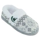Women's Michigan State Spartans Snowflake Slippers, Size: Xl, Team