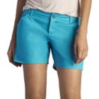 Women's Lee Essential Twill Shorts, Size: 14 Avg/reg, Turquoise/blue (turq/aqua)