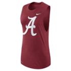 Women's Nike Alabama Crimson Tide Dri-fit Muscle Tee, Size: Medium, Red