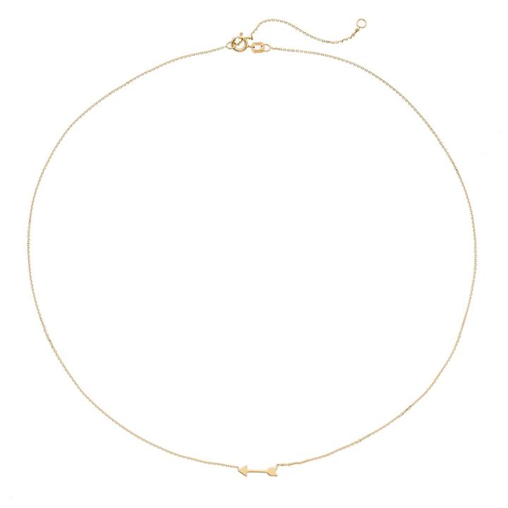 14k Gold Arrow Necklace, Women's, Size: 16, Yellow
