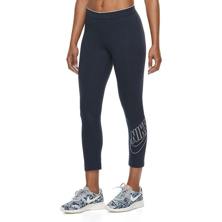 Women's Nike Futura Graphic 3/4 Tights, Size: Xs, Light Blue