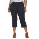 Plus Size Sonoma Goods For Life&trade; Utility Capris, Women's, Size: 16 W, Dark Blue