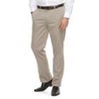 Men's Apt. 9&reg; Silk Touch Extra-slim Fit Stretch Flat-front Dress Pants, Size: 30x30, Beig/green (beig/khaki)