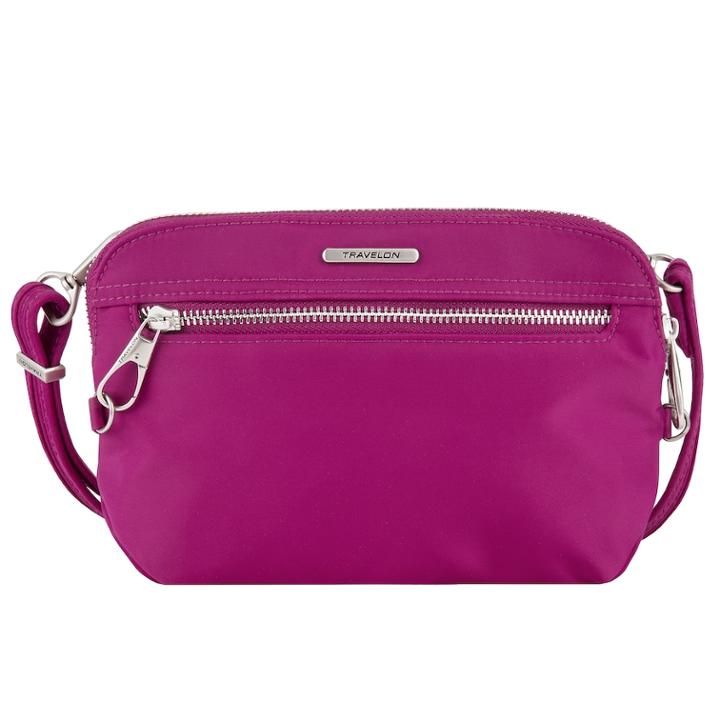 Travelon Anti-theft Tailored Convertible Clutch Crossbody Bag, Women's, Red