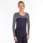 Women's Snow Angel Cashmere Scoopneck Base Layer Top, Size: Medium, Grey Other
