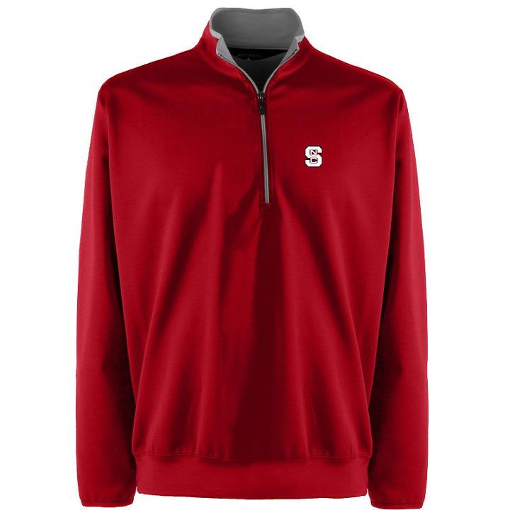 Men's North Carolina State Wolfpack 1/4-zip Leader Pullover, Size: Large, Red