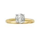Igl Certified Round-cut Diamond Solitaire Engagement Ring In 14k Gold (1 Ct. T.w.), Women's, Size: 8, White