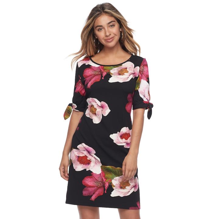 Women's Ronni Nicole Floral Shift Dress, Size: 14, Pink Other