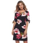 Women's Ronni Nicole Floral Shift Dress, Size: 14, Pink Other