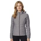 Women's Heat Keep Down Hooded Puffer Jacket, Size: Xl, Grey