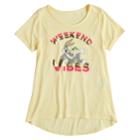 Girls 7-16 Bugs Bunny Weekend Vibes Graphic Tee, Size: Medium, Brt Yellow