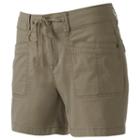 Juniors' Unionbay Mara Twill Midi Shorts, Teens, Size: 11, Dark Beige