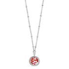 Lc Lauren Conrad Birthstone Shaker Pendant Necklace, Women's, Red