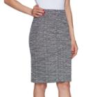 Women's Elle&trade; Tweed Pencil Skirt, Size: Xs, White Oth