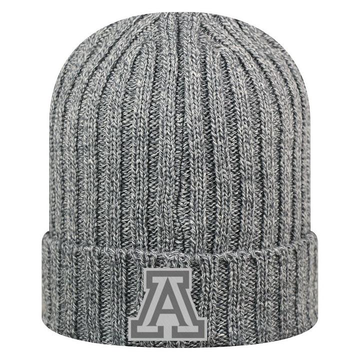 Adult Top Of The World Arizona Wildcats Two Below Beanie, Med Grey