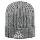 Adult Top Of The World Arizona Wildcats Two Below Beanie, Med Grey