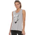 Women's Nike Sportswear Just Do It Graphic Tank, Size: Medium, Dark Grey