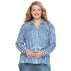 Juniors' Plus Size So&reg; High-low Shirt, Girl's, Size: 1xl, Blue (navy)