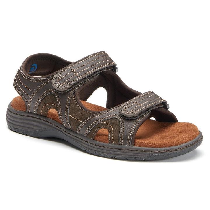 Nunn Bush Bonaire Men's Sandals, Size: Medium (13), Med Brown