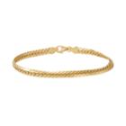 Men's Herringbone Chain Bracelet, Size: 8.5, Yellow
