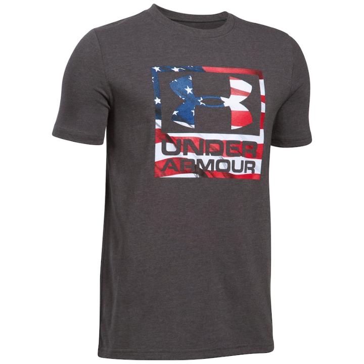 Boys 8-20 Under Armour Freedom Tee, Size: Large, Grey (charcoal)