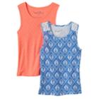 Girls 4-6x Freestyle Revolution 2-pk. Print & Pinhole Tank Top Set, Size: 4, Multi