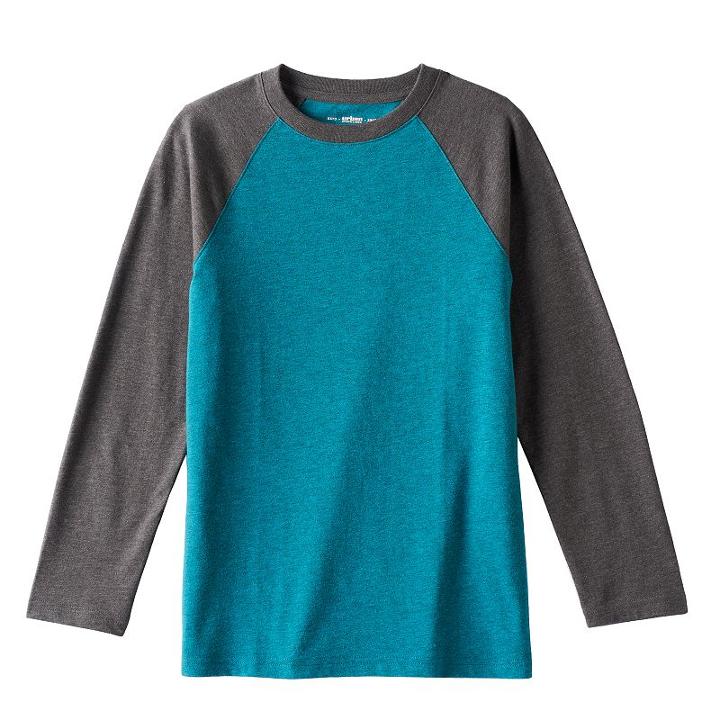 Boys 8-20 Urban Pipeline&reg; Raglan Tee, Size: Small, Turquoise/blue (turq/aqua)