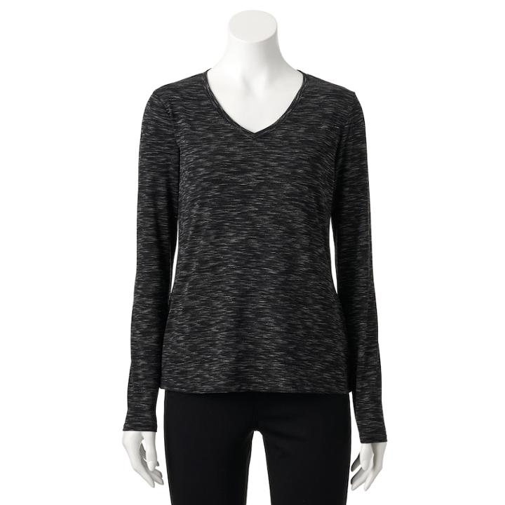 Women's Apt. 9&reg; V-neck Tee, Size: Xs, Multicolor