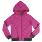 Girls 7-16 & Plus Size French Toast Quilted Hooded Bomber Jacket, Girl's, Size: 14-16, Med Pink