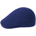 Men's Kangol 507 Wool-blend Curved Peak Flat Ivy Cap, Size: Xl, Blue