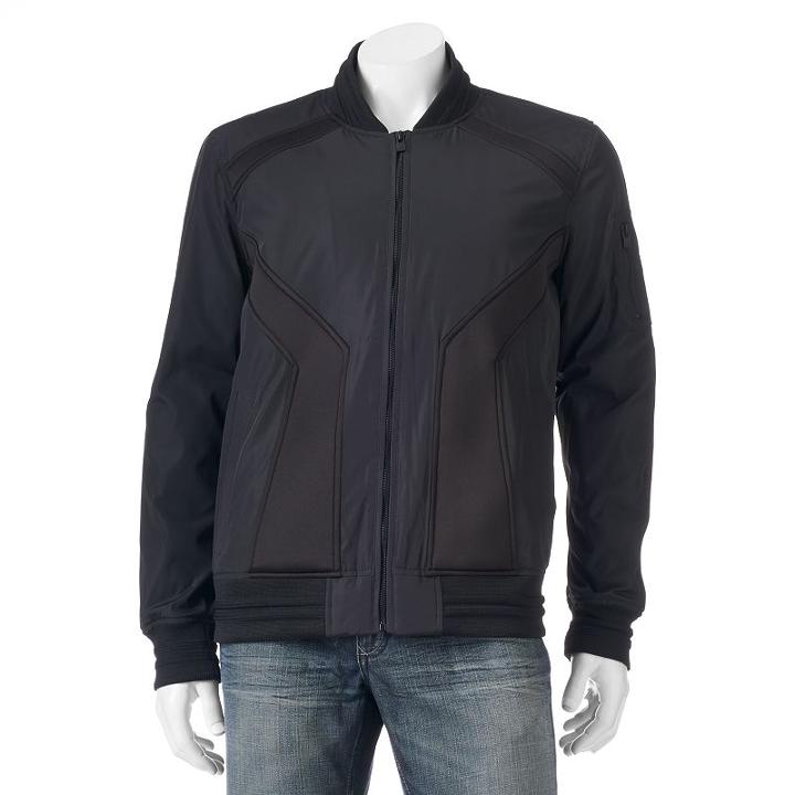 Men's Xray Slim-fit Scuba Flight Jacket, Size: Xl, Black