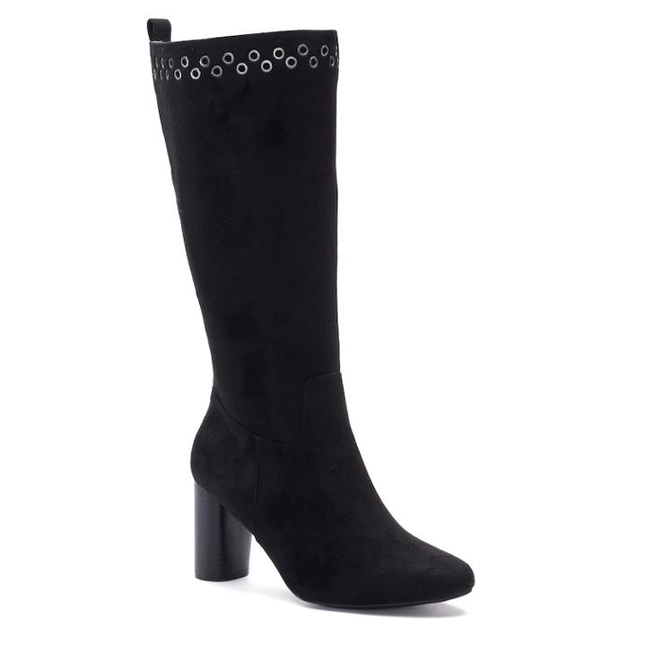 Andrew Geller Jean Women's Riding Boots, Size: Medium (8), Black