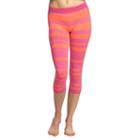 Women's Colosseum Striped Capri Yoga Leggings, Size: Xs, Ovrfl Oth