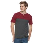 Men's Urban Pipeline&reg; Awesomely Soft Colorblock Henley, Size: Large, Red
