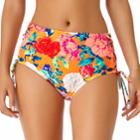 Juniors' California Sunshine High-waisted Bikini Bottoms, Women's, Size: Small, Rosey Posey