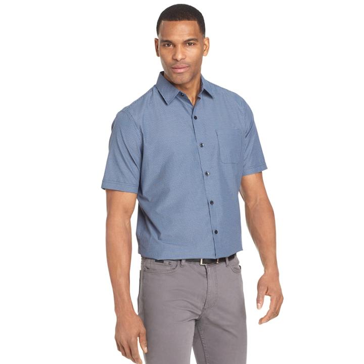 Men's Van Heusen Air Classic-fit Casual Button-down Shirt, Size: Xl, Blue