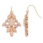 Lc Lauren Conrad Geometric Nickel Free Kite Earrings, Women's, Pink