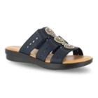 Easy Street Nori Women's Sandals, Size: 6 Wide, Blue (navy)