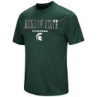 Men's Colosseum Michigan State Spartans Embossed Tee, Size: Large, Dark Green