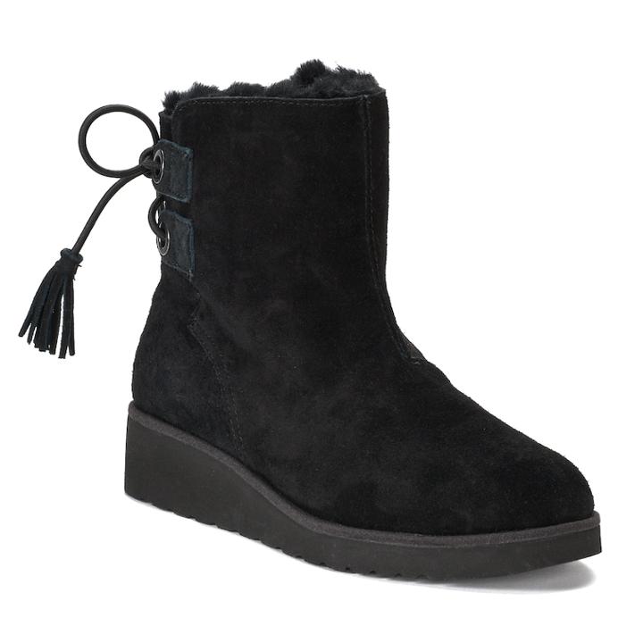 Koolaburra By Ugg Lomia Short Women's Wedge Winter Boots, Size: 7, Black