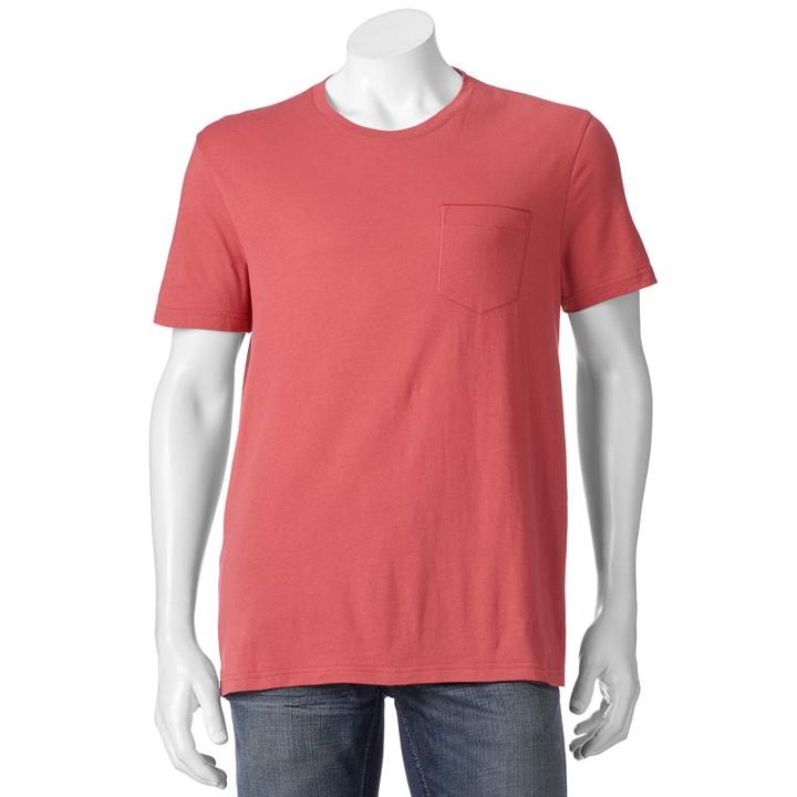 Men's Sonoma Goods For Life™ Everyday Pocket Tee, Size: Xxl, Med Pink