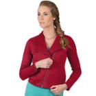 Women's Soybu Jett Moto Jacket, Size: Medium, Med Red
