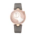 Burgi Women's Diamond & Crystal Leather Watch, Grey