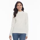 Petite Napa Valley Mockneck Sweater, Women's, Size: S Petite, Natural