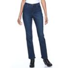 Women's Gloria Vanderbilt Jordyn Curvy Fit Bootcut Jeans, Size: 12 Avg/reg, Med Blue