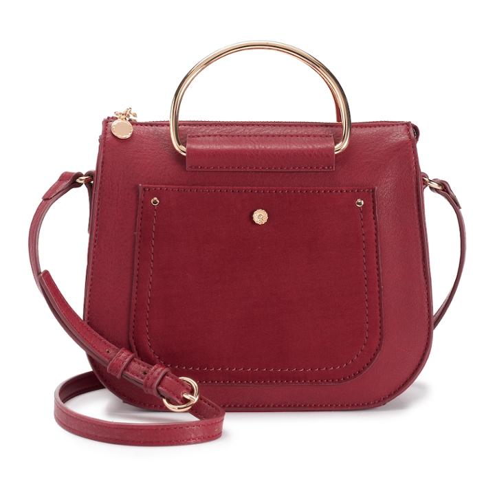 Lc Lauren Conrad Magnolia Crossbody Bag, Women's, Dark Pink