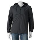 Men's Marc Anthony Slim-fit Luxury+ Hooded Rain Jacket, Size: Medium, Grey