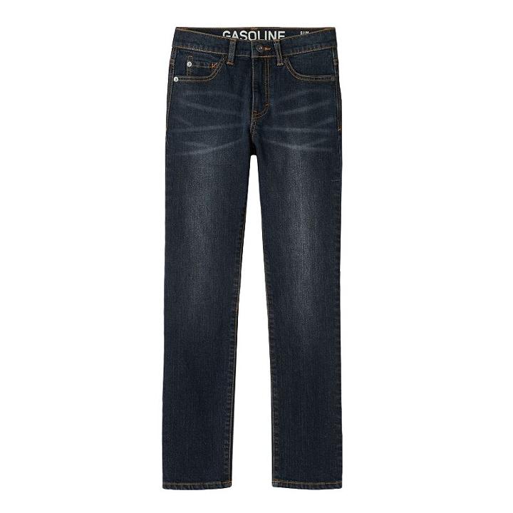 Boys 8-20 Gasoline Stretch Slim-fit Straight-leg Jeans, Boy's, Size: 10, Med Blue