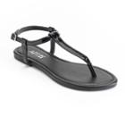 Apt. 9&reg; Women's Kiki Silhouette Thong Sandals, Size: Large, Dark Grey